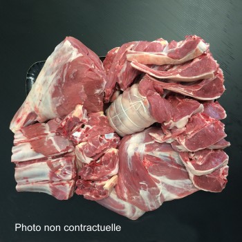 Colis agneau des monts d'Arrée (environ 8 kg) 18,63€/kg